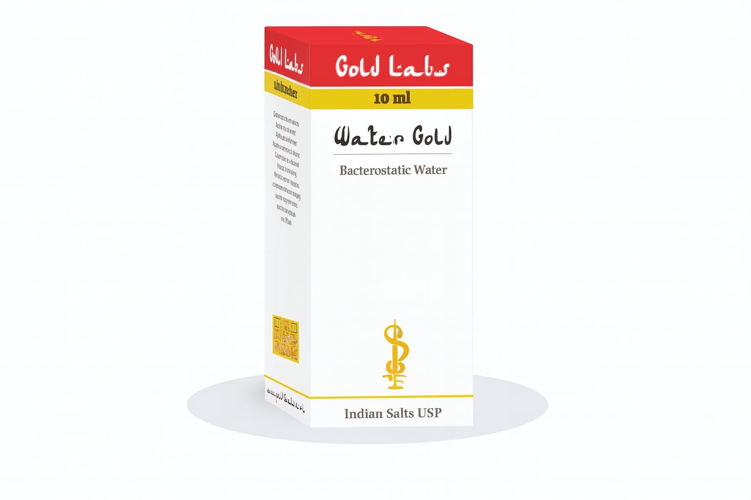 Água Bacterostática 10ml – Gold Labs