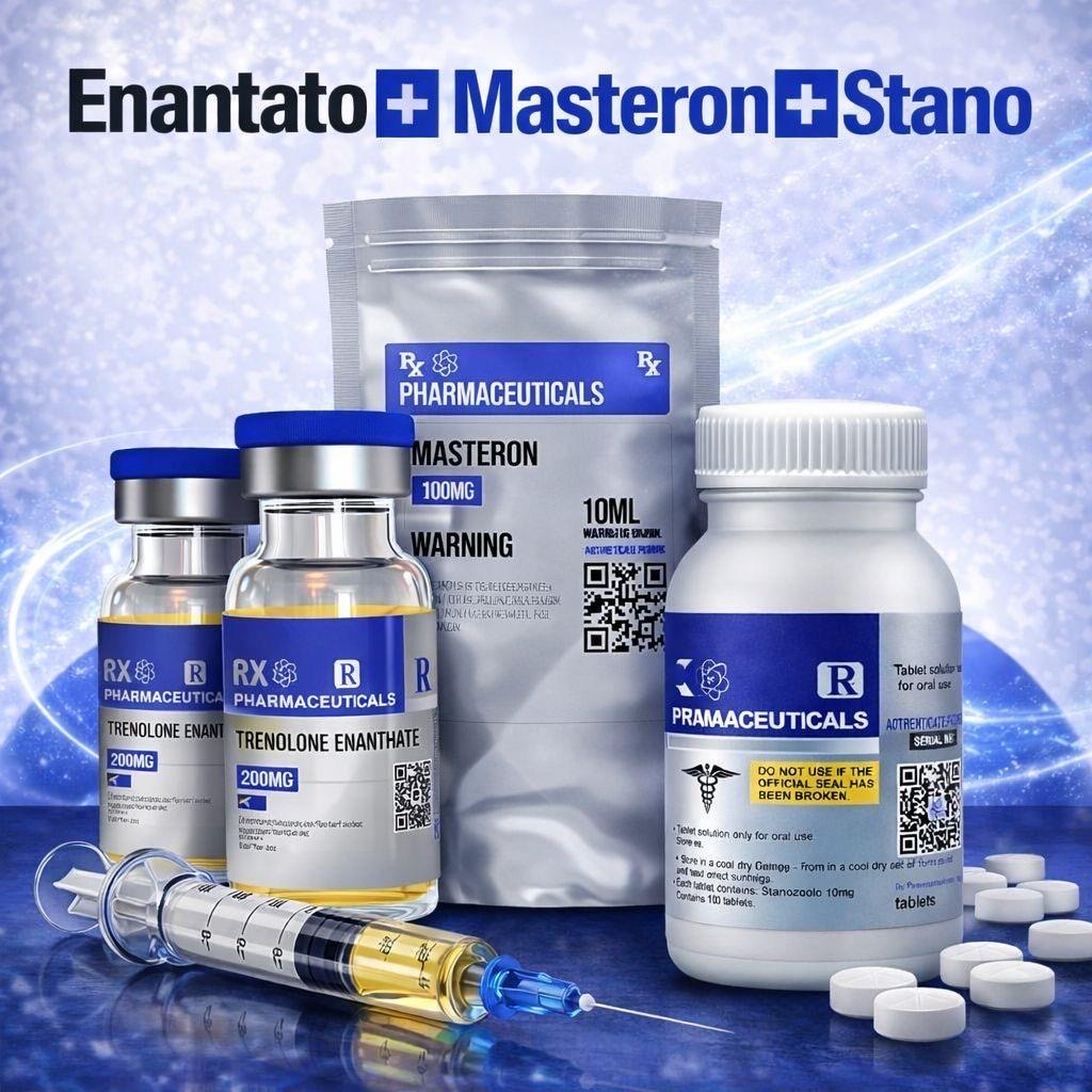 Combo 3X1: Enantato + Masteron + Stano – RX Pharmaceuticals