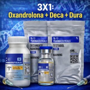 Combo 3X1: Oxandrolona + Deca + Dura - RX Pharmaceuticals