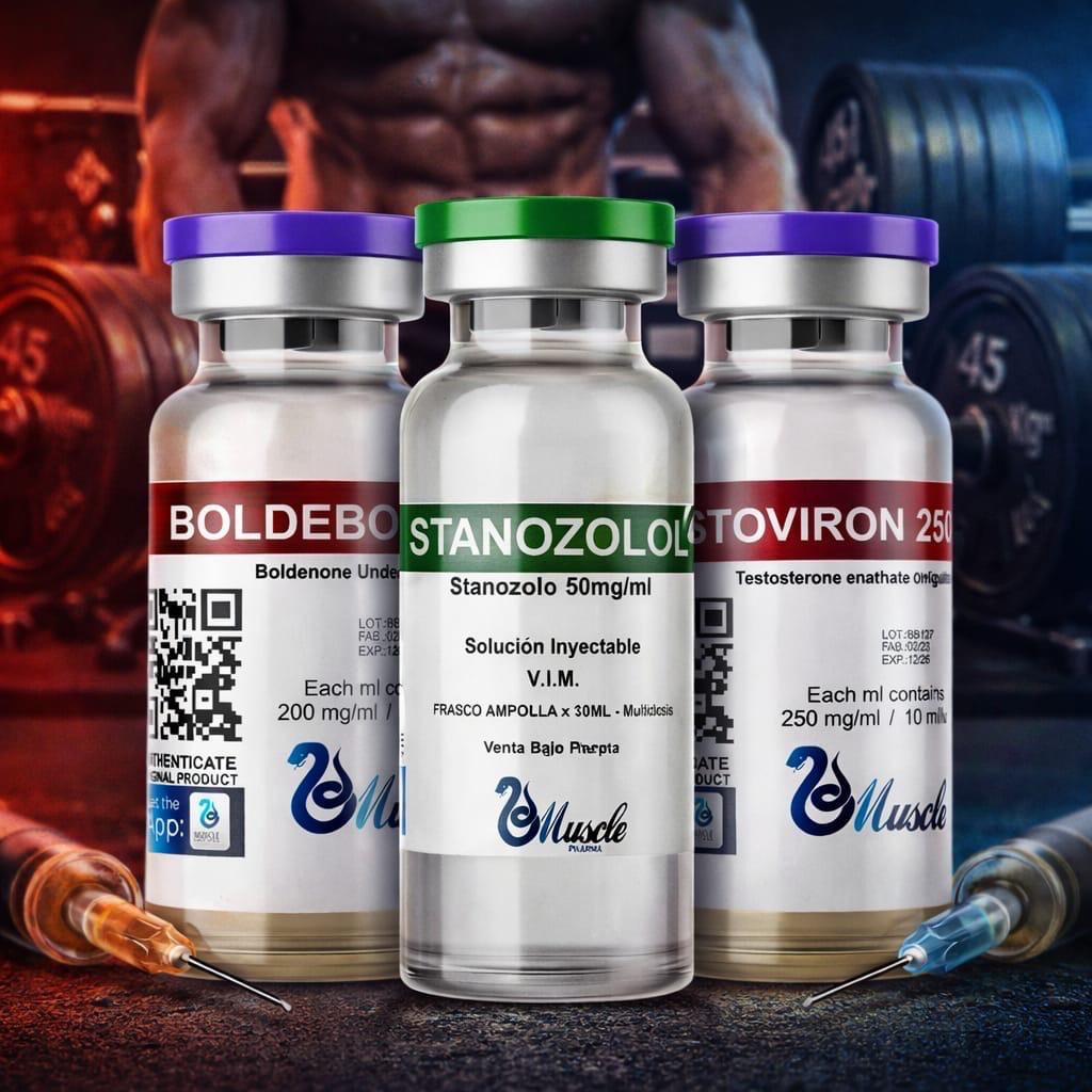 Combo 3X1: Boldenona + Stanozolol + Testo Enantato – Muscle Pharma