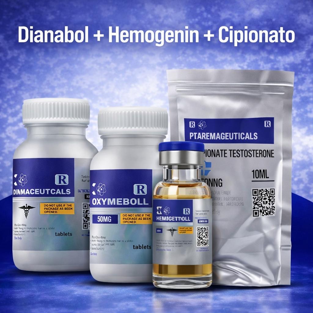 Combo 3X1: Dianabol + Hemogenin + Cipionato – RX Pharmaceuticals