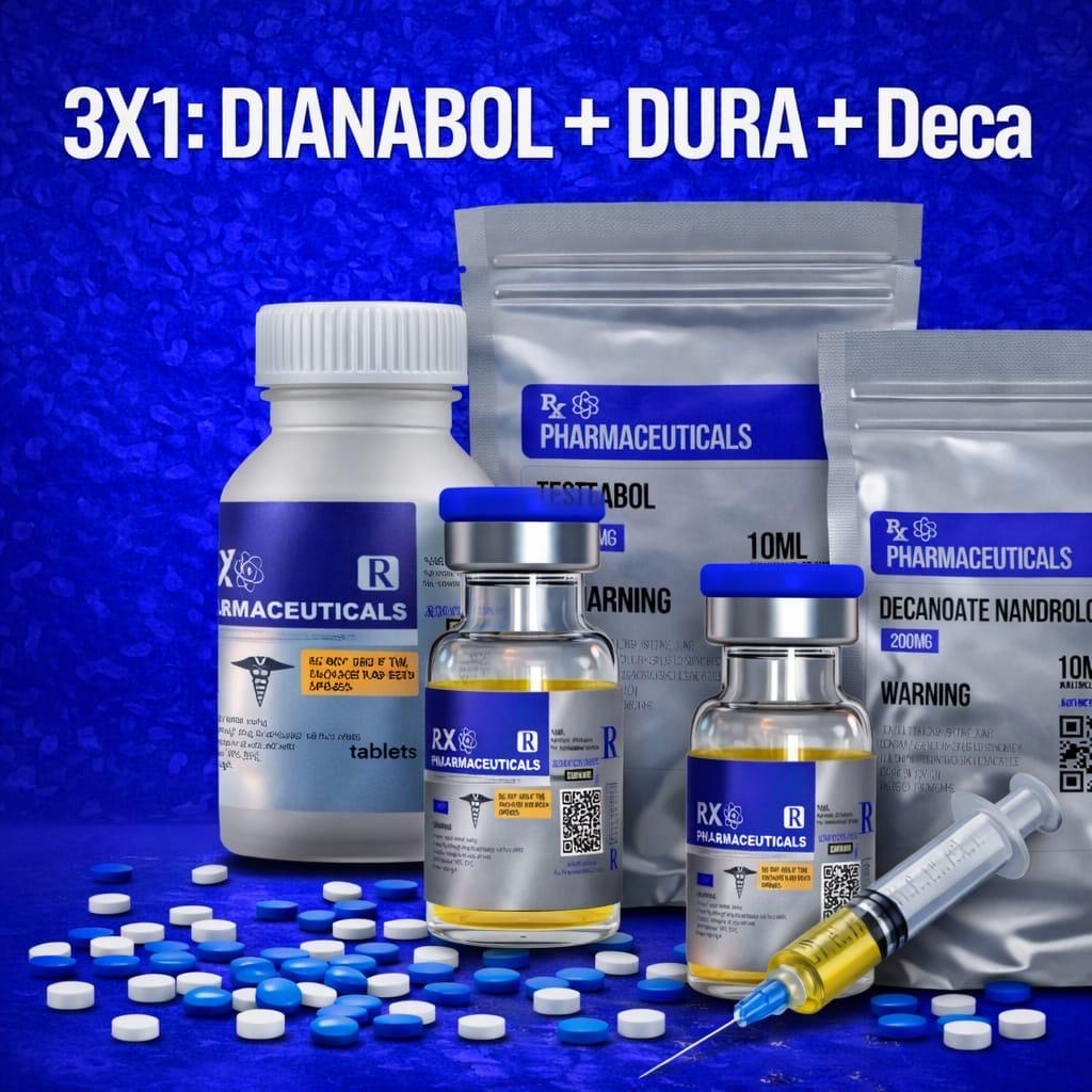 Combo 3X1: Dianabol + Dura + Deca – RX Pharmaceuticals